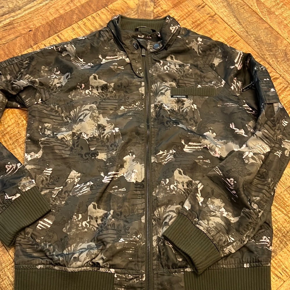 Members only youth girls jacket army green size 16